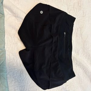Black Lululemon shorts size 2